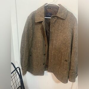 Brooks Brothers Harris Tweed Herringbone Coat
